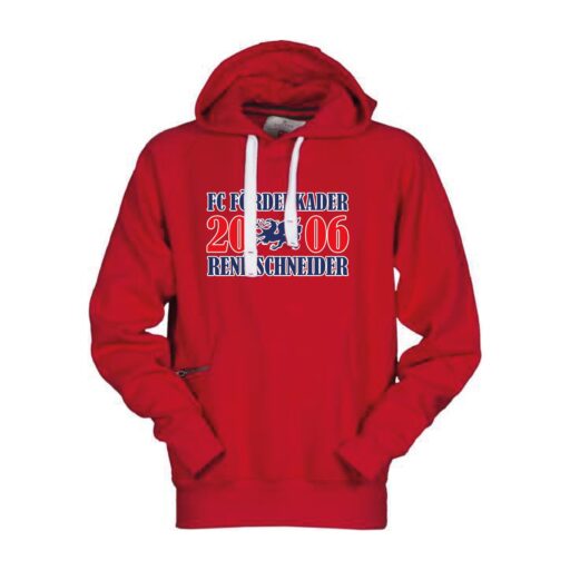 FC Förderkader René Schneider Hoodie mit Reißverschlusstasche - Erwachsene