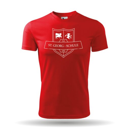 St. Georg Schule - Logo Polyestershirt Herren